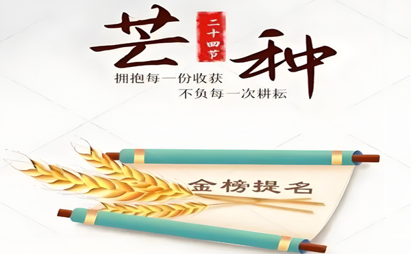 今日芒種丨鴻嘉悅預(yù)祝萬(wàn)千學(xué)子忙而不茫、種有所得！